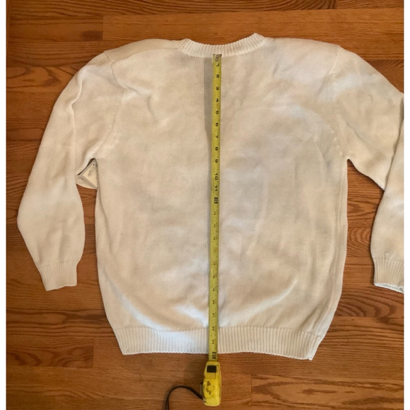 Women's Susan Bristol Cardigan Sweater M White Multi - Picture 10 of 13